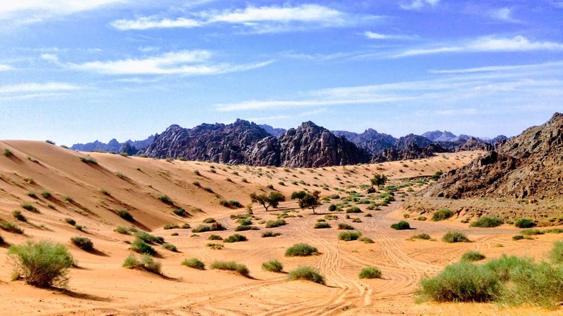 The desert in Ha'il, northwest Saudi Arabia. The kingdom also has beaches, ancient ruins and holy sites