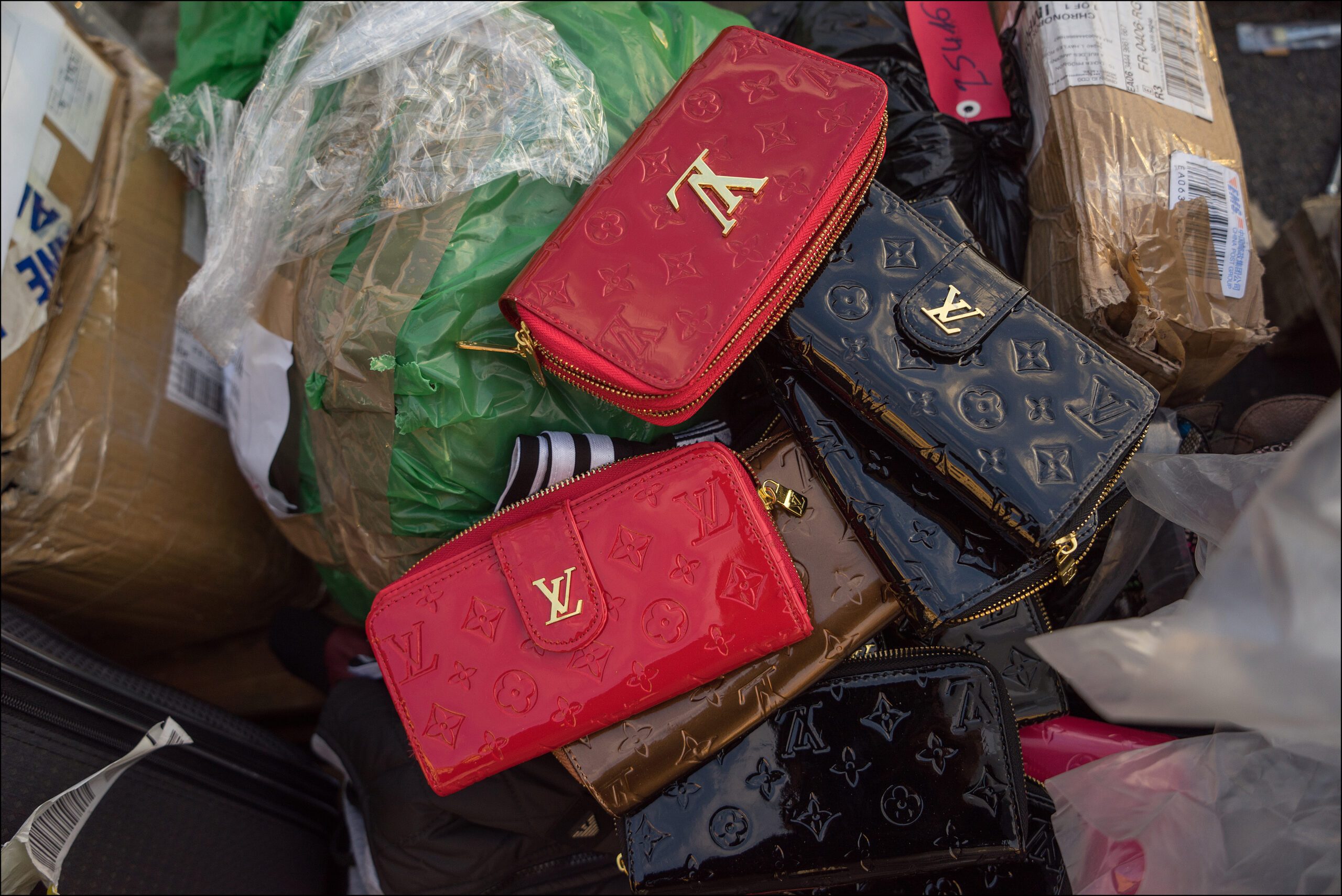 Nearly half a million dollars in counterfeit Louis Vuitton belts