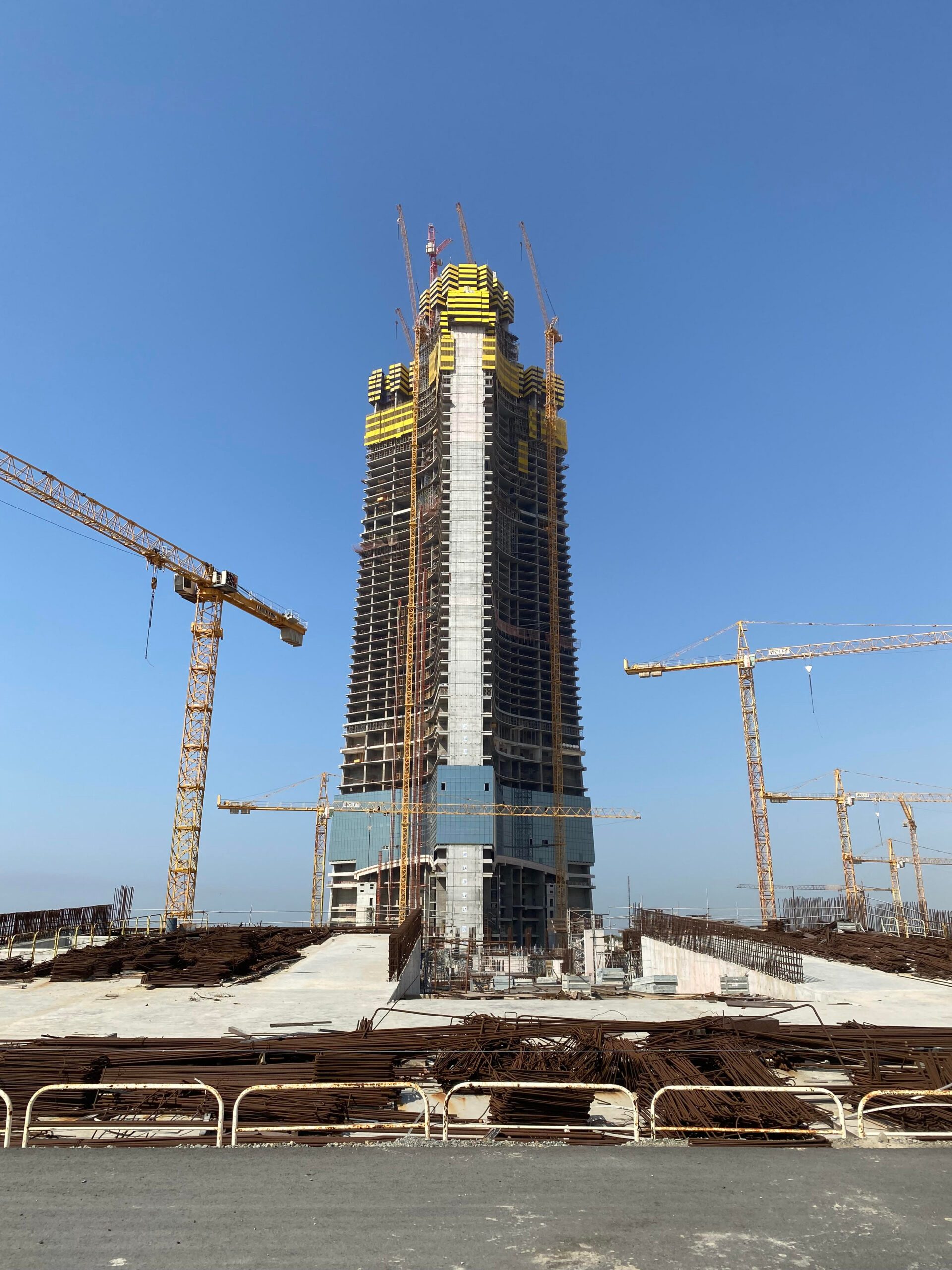 Jeddah Tower construction