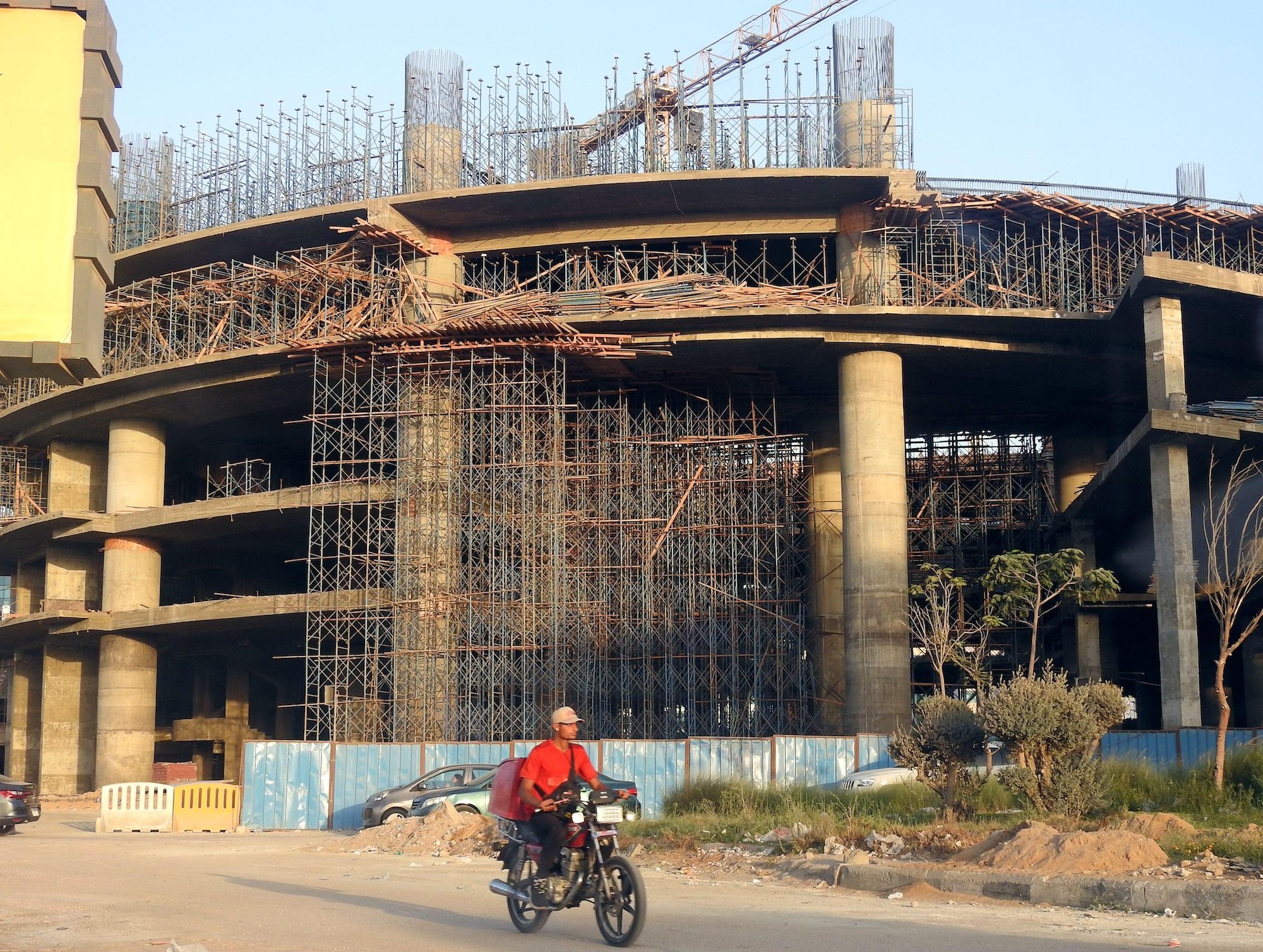 A construction site in Cairo. Egypt received the final tranche of ADQ funding for Ras El Hekma last week
