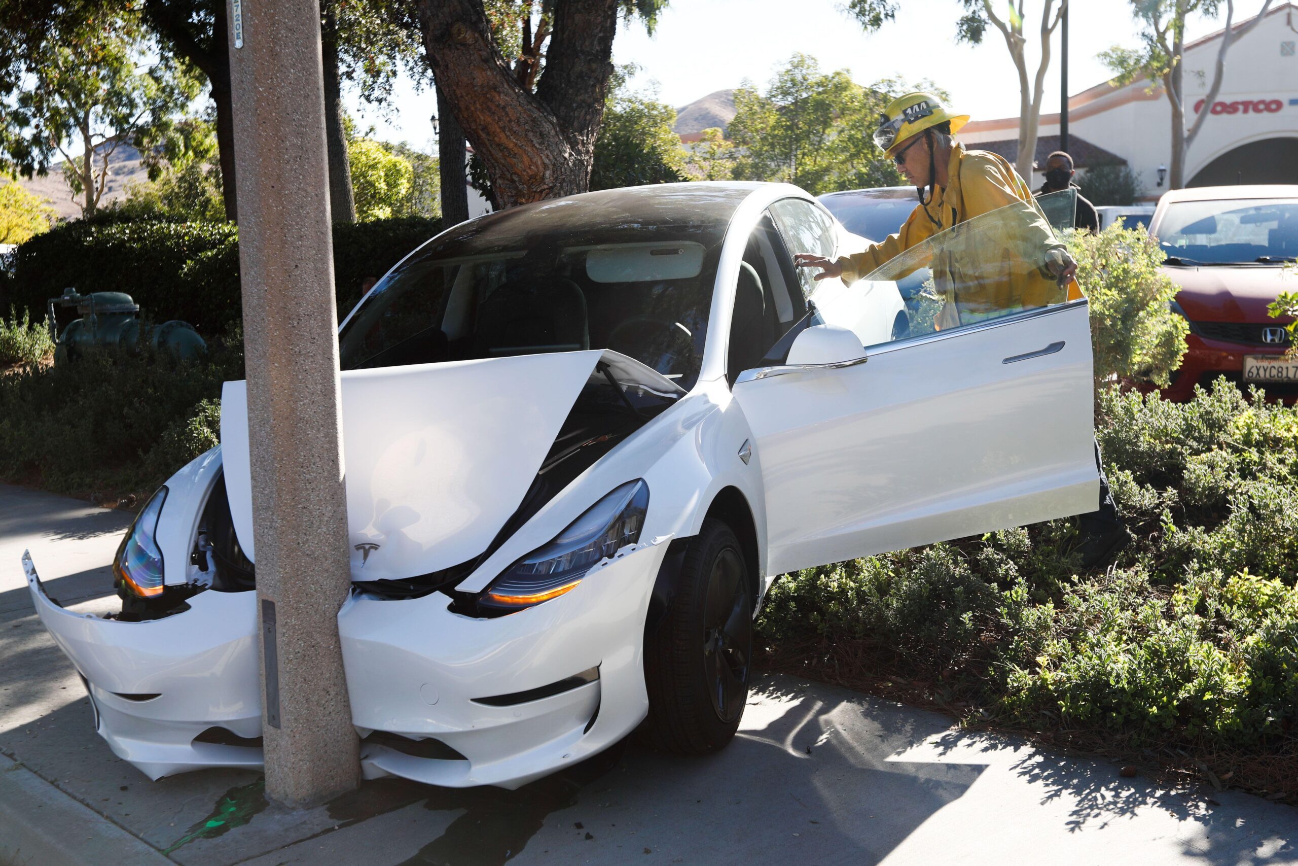 Tesla insurance crash