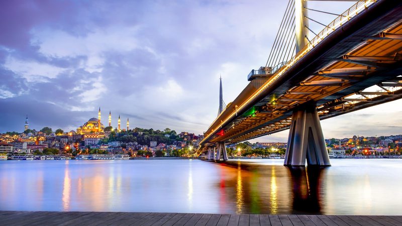 Russians Turkey Istanbul Bridge
