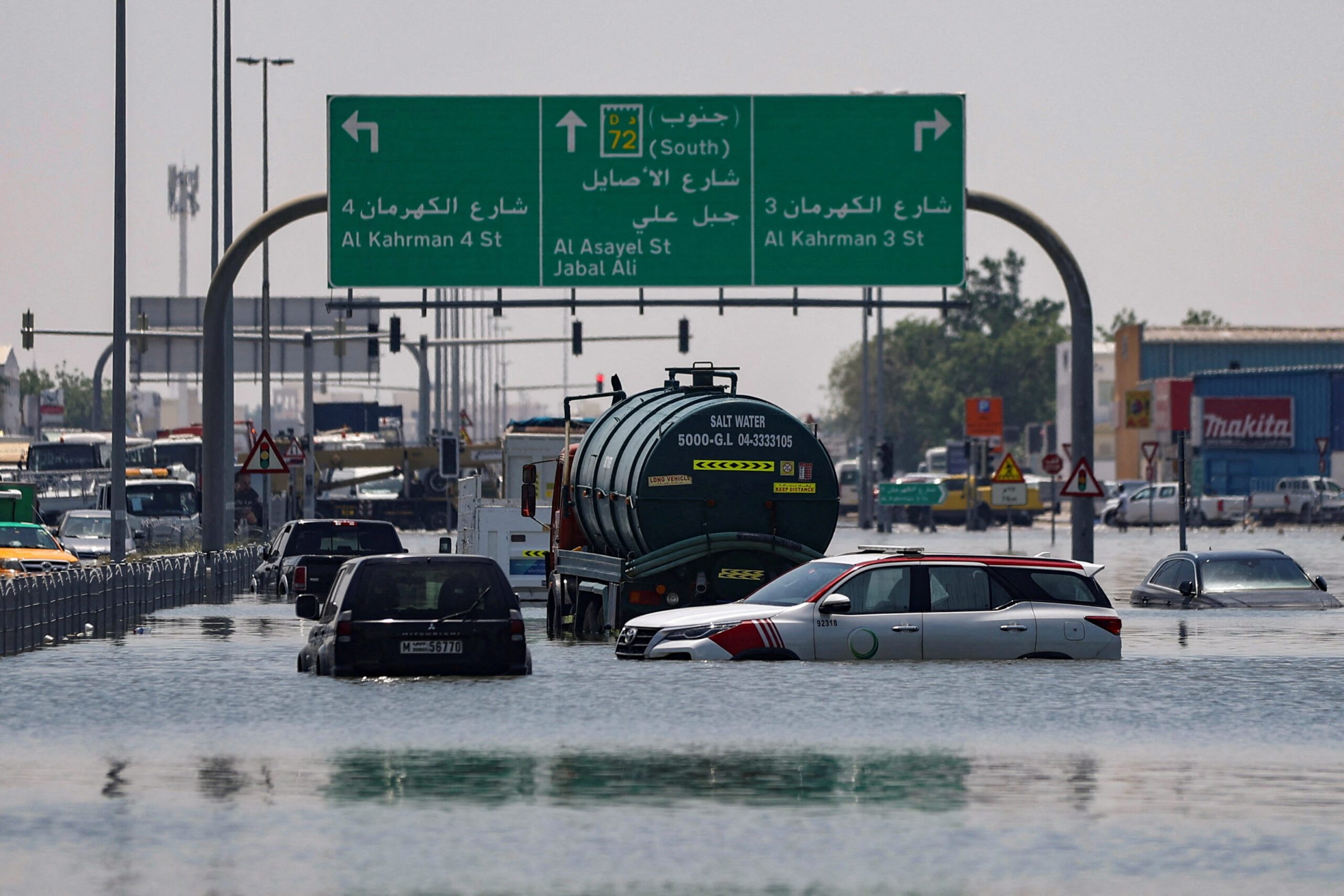 April's floods rendered Dubai's roads unusable.
