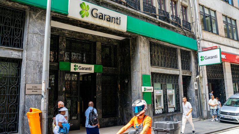 A Garanti branch in Istanbul. It is one of Turkey's largest banks by assets