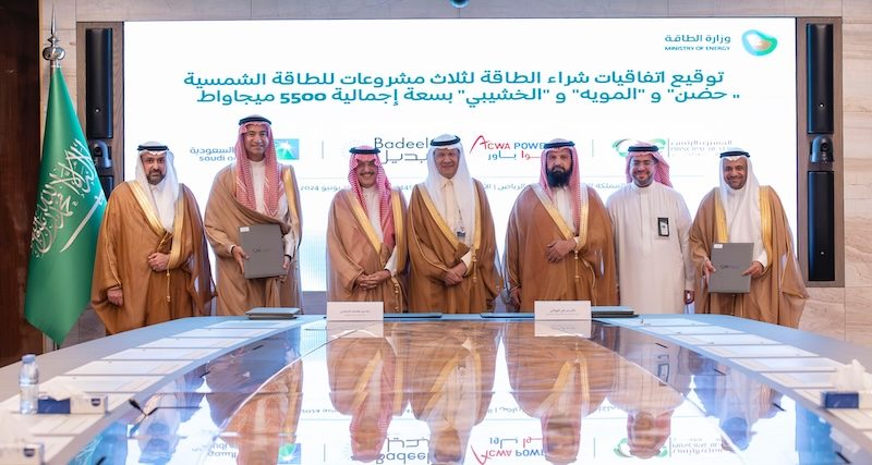 Saudi Arabia's energy minister Abdulaziz bin Salman Al Saud at the power purchase agreement signing ceremony