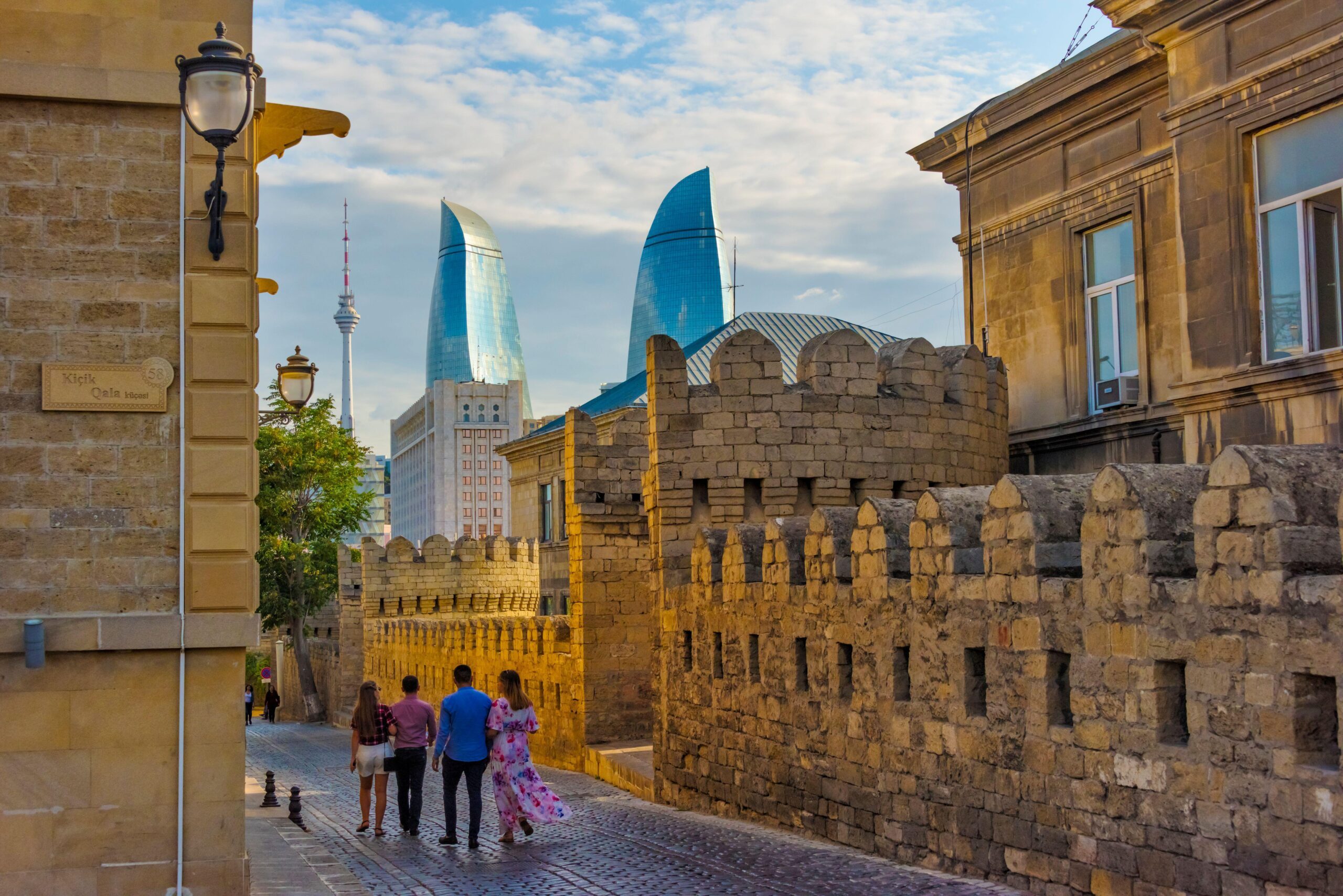 Baku's old architecture and strikingly modern Flame Towers give the city a unique appeal