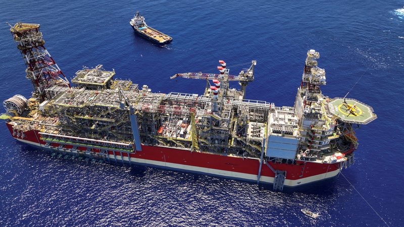 A floating production unit in Israel's Karish gas field in the eastern Mediterranean. Carlyle is creating a new oil and gas company to manage the field