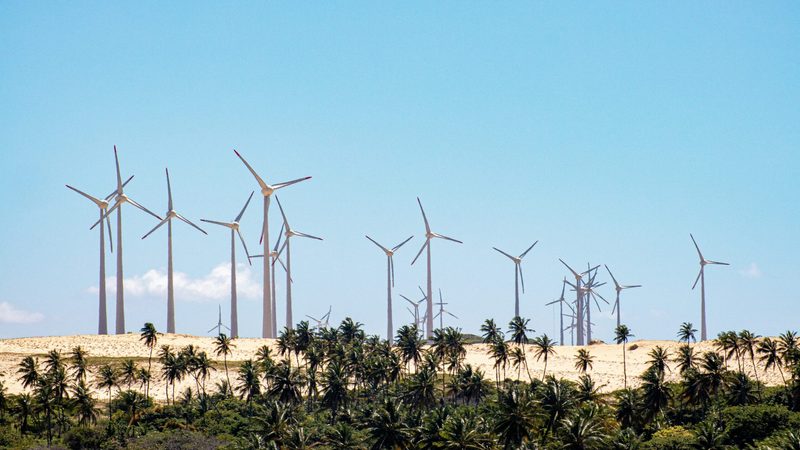 A wind farm in Beberibe municipality. The Saudi PIF will invest in a range of sectors in Brazil, including renewable energy
