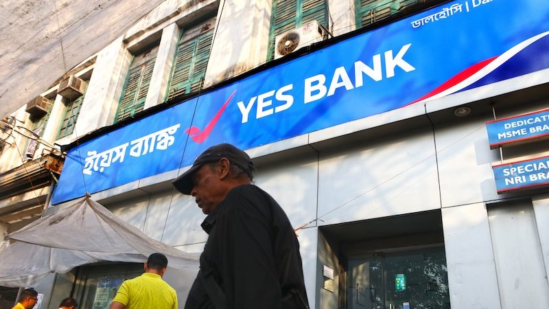 A Yes Bank branch in Kolkata, India. FAB says it is not evaluating any possible offer for a stake in the bank