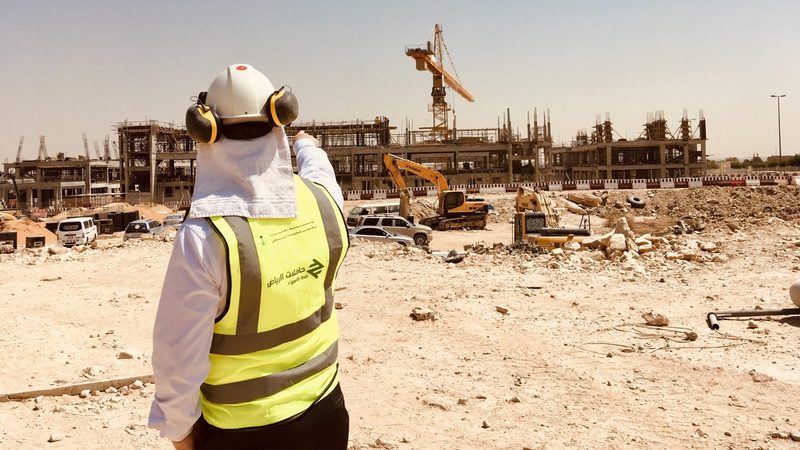 Saudi Arabia has been called the world's biggest building site, and green concrete could reduce the carbon impact of its massive building plans