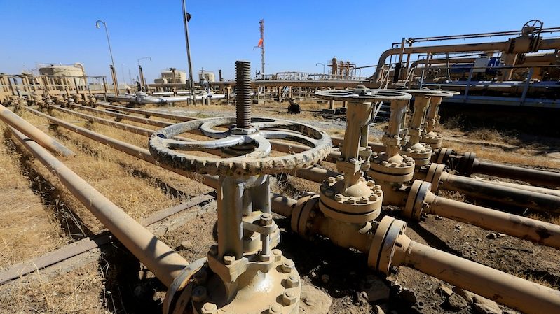 An oil field in the Dibis area on the outskirts of Kirkuk, Iraq. The government plans to launch major projects in the oil, gas and petrochemical sectors