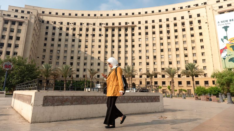 The historic Mogamma El Tahrir building redevelopment project in Downtown Cairo, the once administrative governmental offices will be converted into a luxury hotel complex.