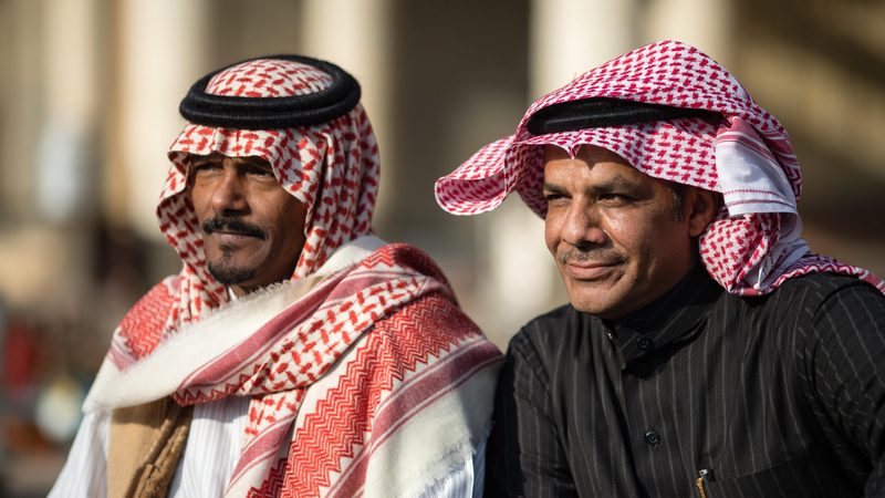 Local vendors at the Souq Al Zel in Riyadh. The Saudi economy will come out of negative year-on-year growth this year "almost certainly" said one analyst