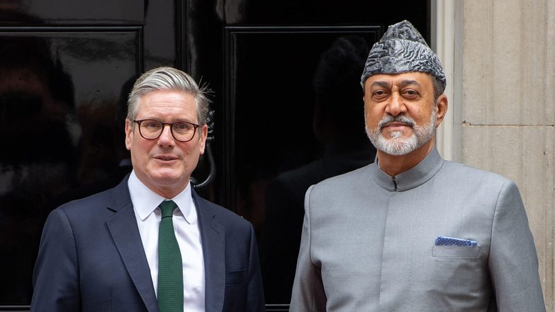 Sultan of Oman Haitham bin Tariq Al Said visited UK prime minister Kier Starmer last month. UK ministers are now in Oman ahead of GCC FTA talks