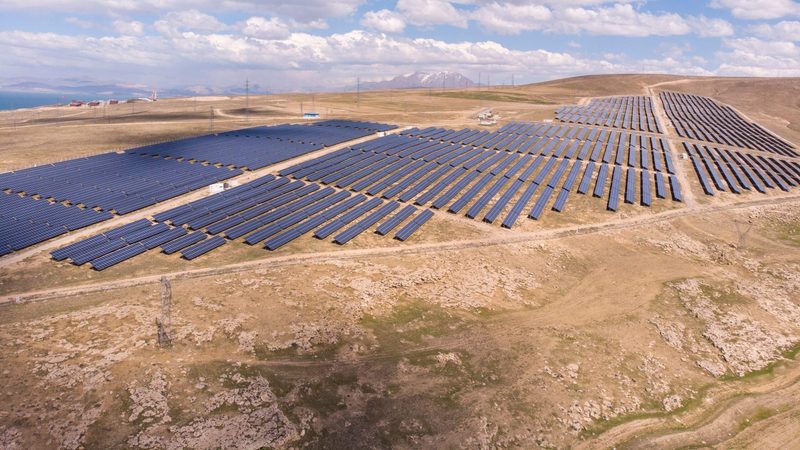 A solar power plant in eastern Turkey. The country aims to quadruple renewable generation to hit a capacity of 120,000MW by 2035