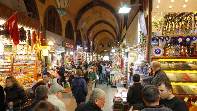 Shoppers in Istanbul's Grand Bazaar. Consumers are expected to push back against Turkey's tax plan because large corporations are 'not seen as contributing fairly'