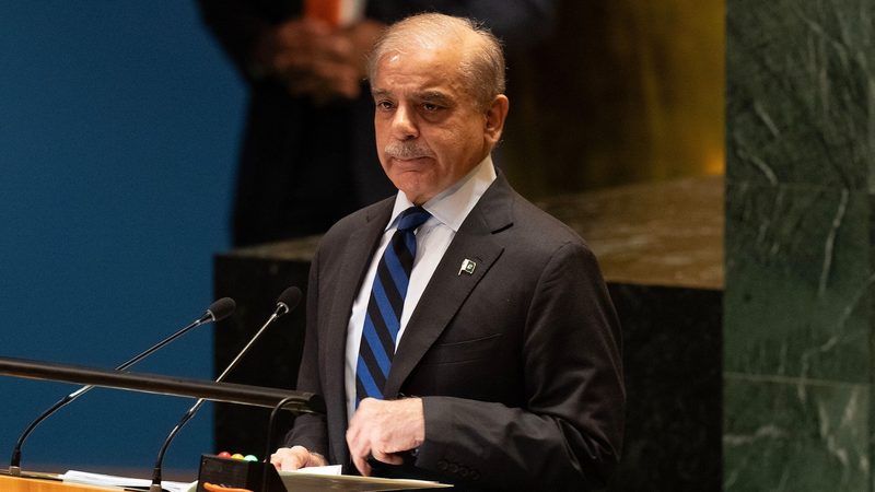 Muhammad Shehbaz Sharif, prime minister of Pakistan, at the UN Headquarters in September Muhammad Shehbaz Sharif, prime minister of Pakistan, thanked Saudi Arabia for its support