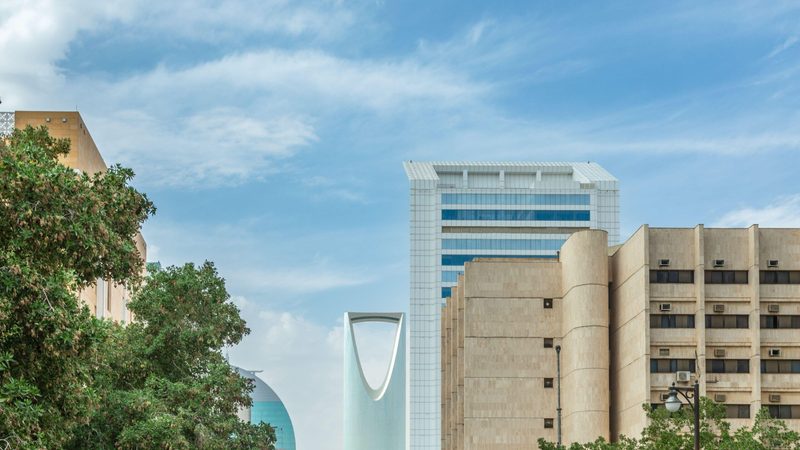 Modern buildings in the city center of Riyadh, Saudi Arabia