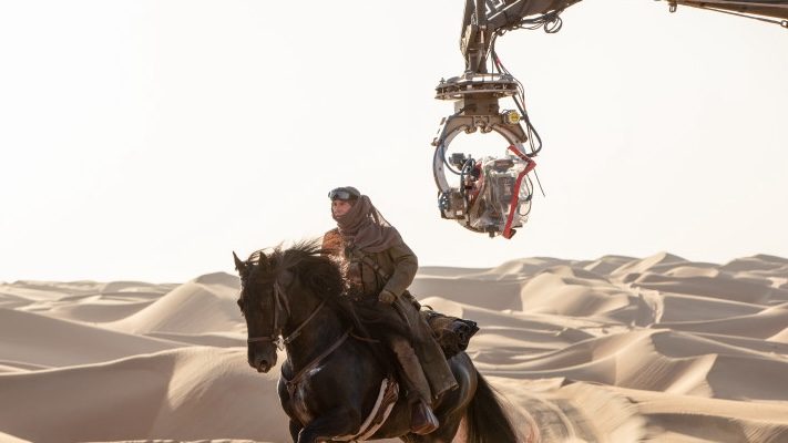 Tom Cruise filming a scene in Abu Dhabi's Liwa desert for Mission: Impossible - Dead Reckoning Part One, released in 2023