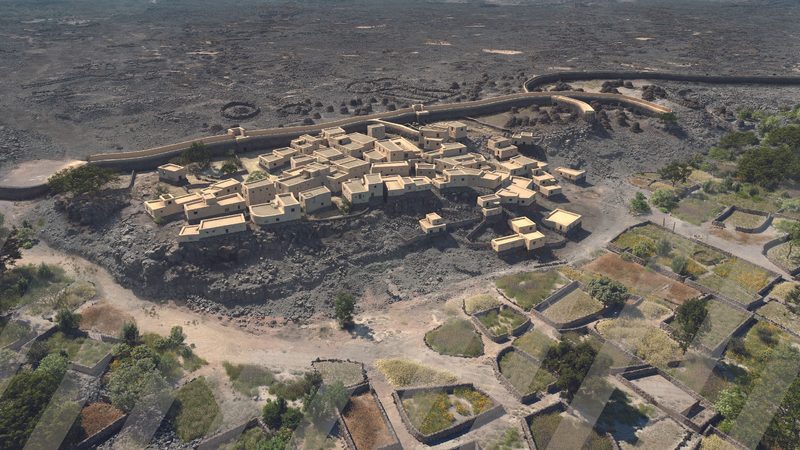 A 3D virtual reconstruction of the Bronze Age town of Al Natah, based on new archaeological evidence