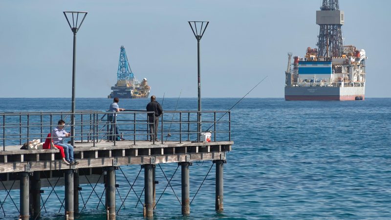 Drillships off the coast of Limassol, Cyprus. The country says Adnoc is interested in gas acquisitions in the region