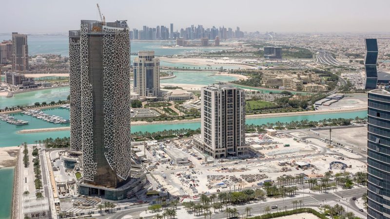 The still-developing Lusail district in Doha. Real-estate sales in Qatar fell 15% between June and September year on year