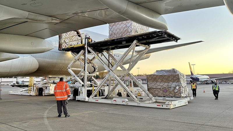 Air freight has been an increasingly important method of transportation since the conflict in the Middle East erupted and shipping routes were disrupted