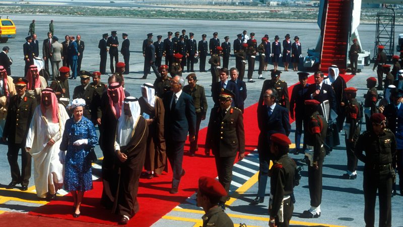 Those were the days: HM Queen Elizabeth II arrives in Kuwait on a British Airways Concorde, February 1979. BA flights to Kuwait will end in 2025