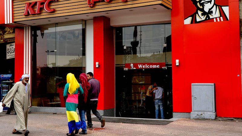 A KFC store in Cairo. Americana brands across the Mena region have been suffering from a customer boycott