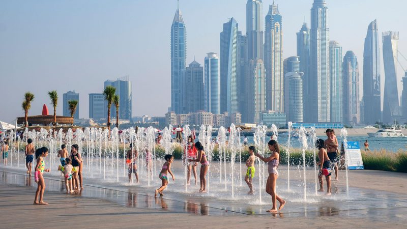 A view of Dubai Marina. The overall value of property transactions in Dubai in 2023 reached AED322 billion (nearly $88 billion)