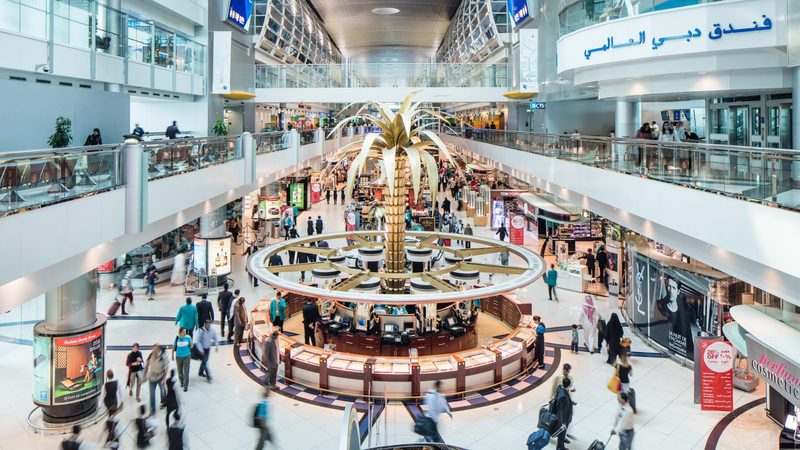 Passengers in Terminal 3 at Dubai Airport. The UAE and Saudi Arabia reported respective air traffic growth of 39 percent and 30 percent