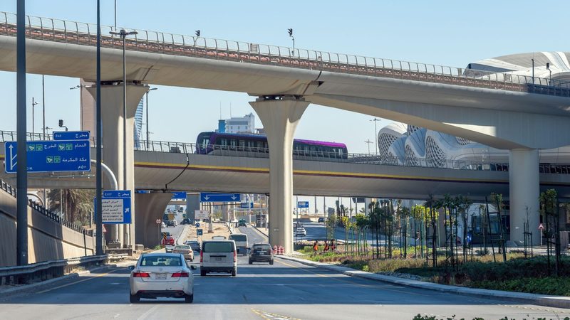 The Riyadh monorail will connect with the Metro running through King Abdullah Financial District