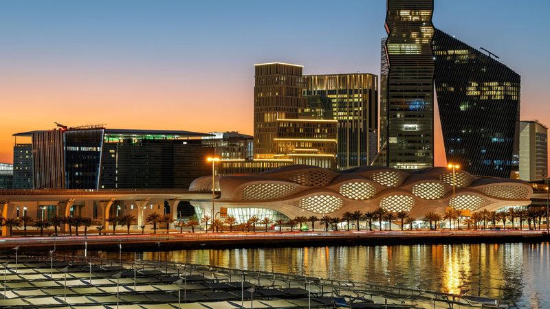 The striking Riyadh Metro station in Kiing Abdullah Financial District - will it draw Saudis from their cars?