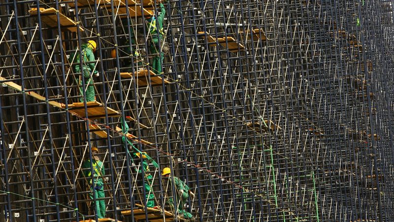 Construction work in Riyadh. The Saudi capital is hoping to draw private sector funding for massive projects such as Expo 2030