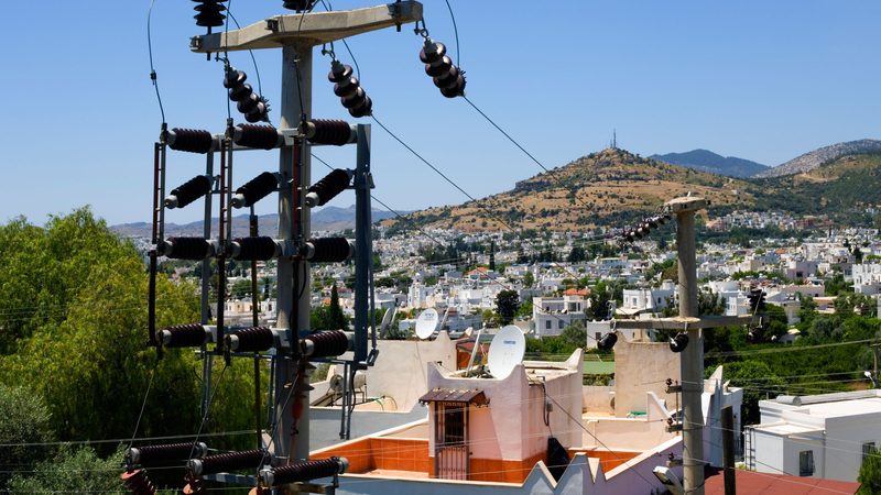 Power distribution in Bodrum. Turkey is working with the World Bank to upgrade its power transmission system