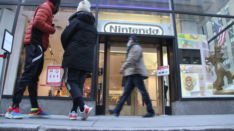 A Nintendo store in New York. Nintendo's profit dropped 60 percent year on year to $685 million from April to September 2024