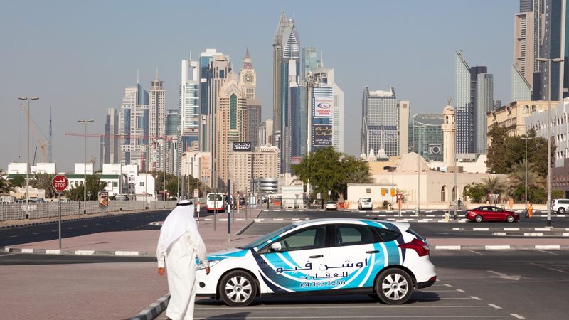 Car park in Dubai. Parkin operates 197,000 spaces in the emirate