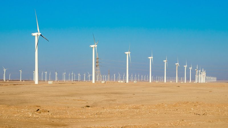 Power generating wind farm in Egypt