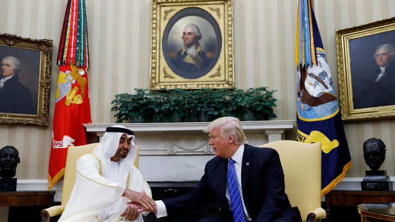 Donald Trump tariff Crown Prince Sheikh Mohammed bin Zayed al Nahyan