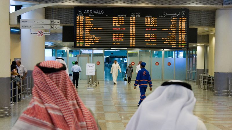 Kuwait International Airport has reported a rise in passengers since 2014