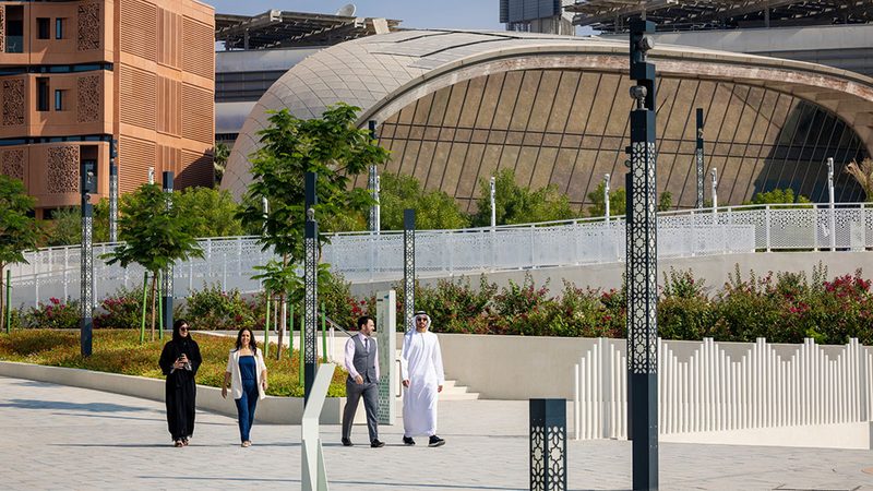 Masdar City's Central Park; the project is expected to be completed in 2025