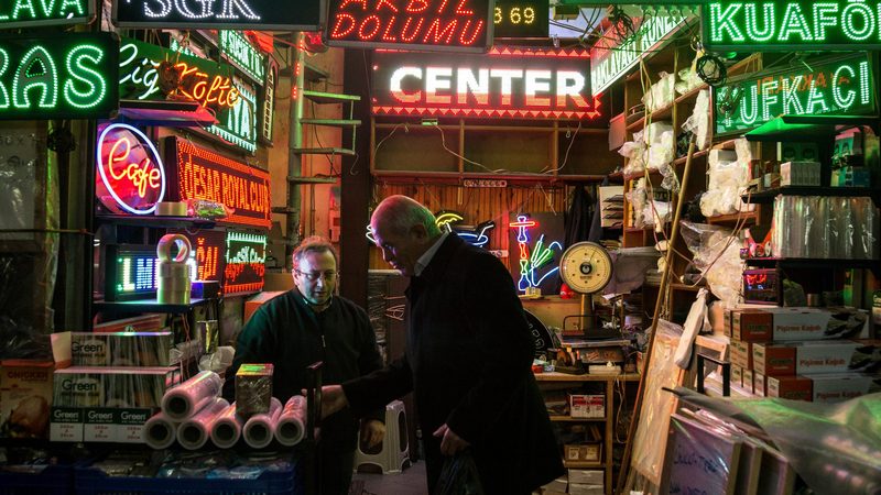 A sign shop in Istanbul. Non-performing loans from lending to SMEs in Turkey grew 5 percent to $375m in 2024