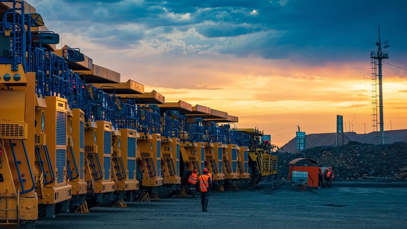 Workers and equipment at the Kyzyl gold mine in Kazakhstan. Riyadh is aiming for a mining 'super-region' to stretch across Central Asia and Africa