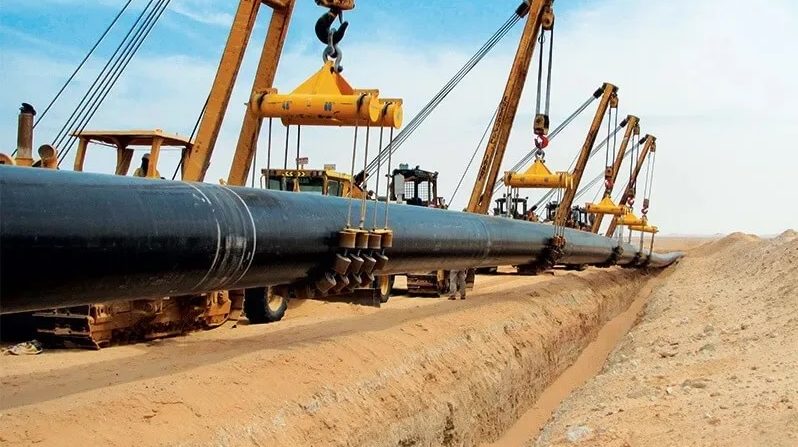 Person, Pipeline, Bulldozer