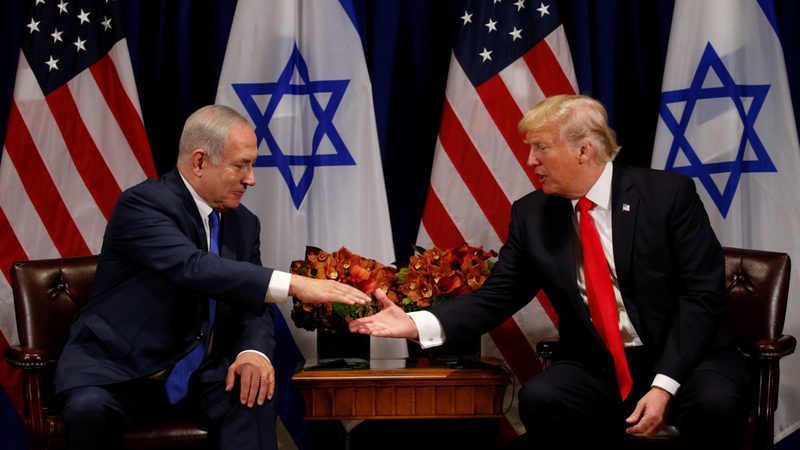 Trump Gulf Netanyahu President Donald Trump meeting Israeli Prime Minister Benjamin Netanyahu in New York in 2017. Netanyahu may be the returned president's first visitor in Washington