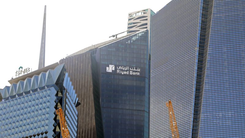 Riyad Bank tower in the King Abdullah Financial District of the Saudi capital. The bank is already listed on the Tadawul