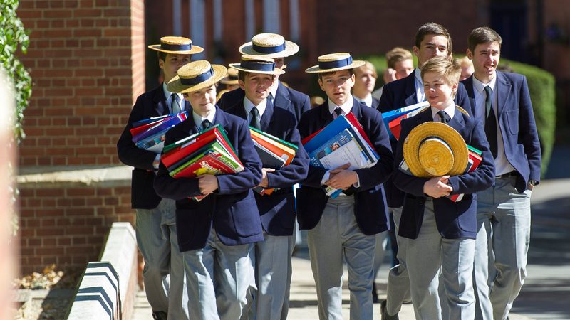 Students at Harrow in the UK. Taaleem's two 'super-premium' schools will be run in partnership with Harrow