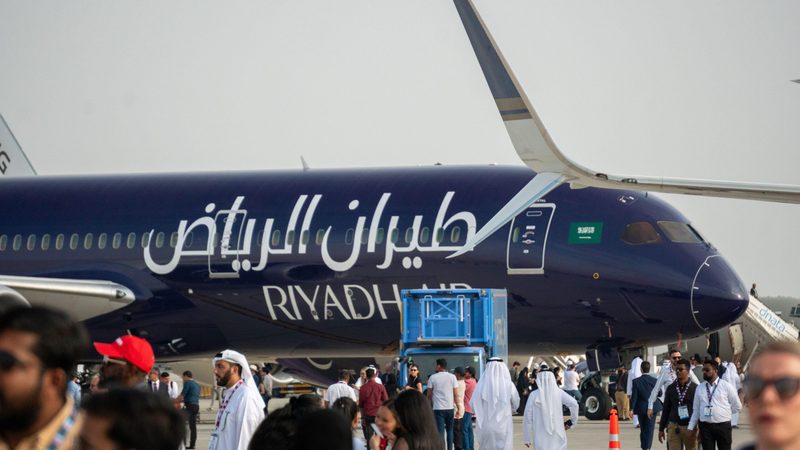 Riyadh Air delay: it launched its livery at the Dubai Air Show in 2023 but is now not expected to take flight until the end of 2025