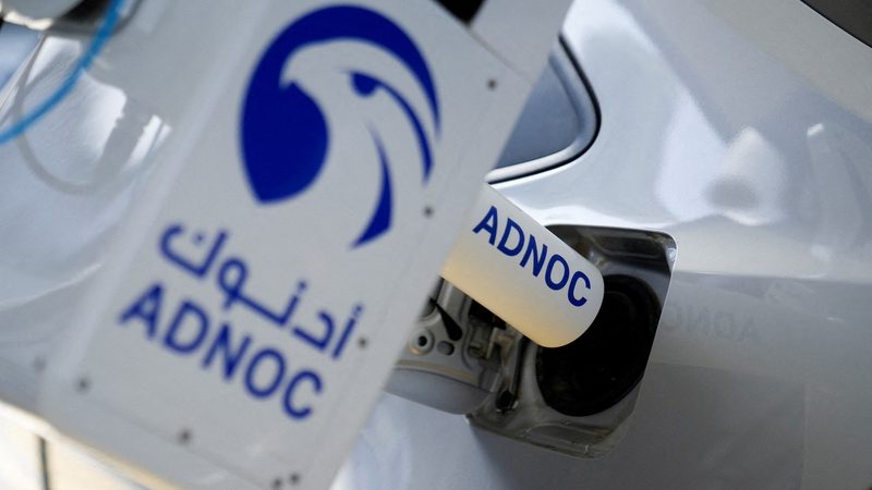 A robotic fuelling arm demonstration by Adnoc, whose investments in the United States now sit within its new international investment arm XRG