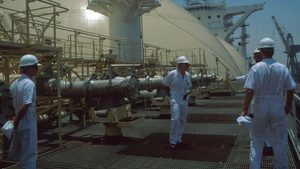 LNG Tanker, Drydocks, taken in 2000, Dubai, United Arab Emirates